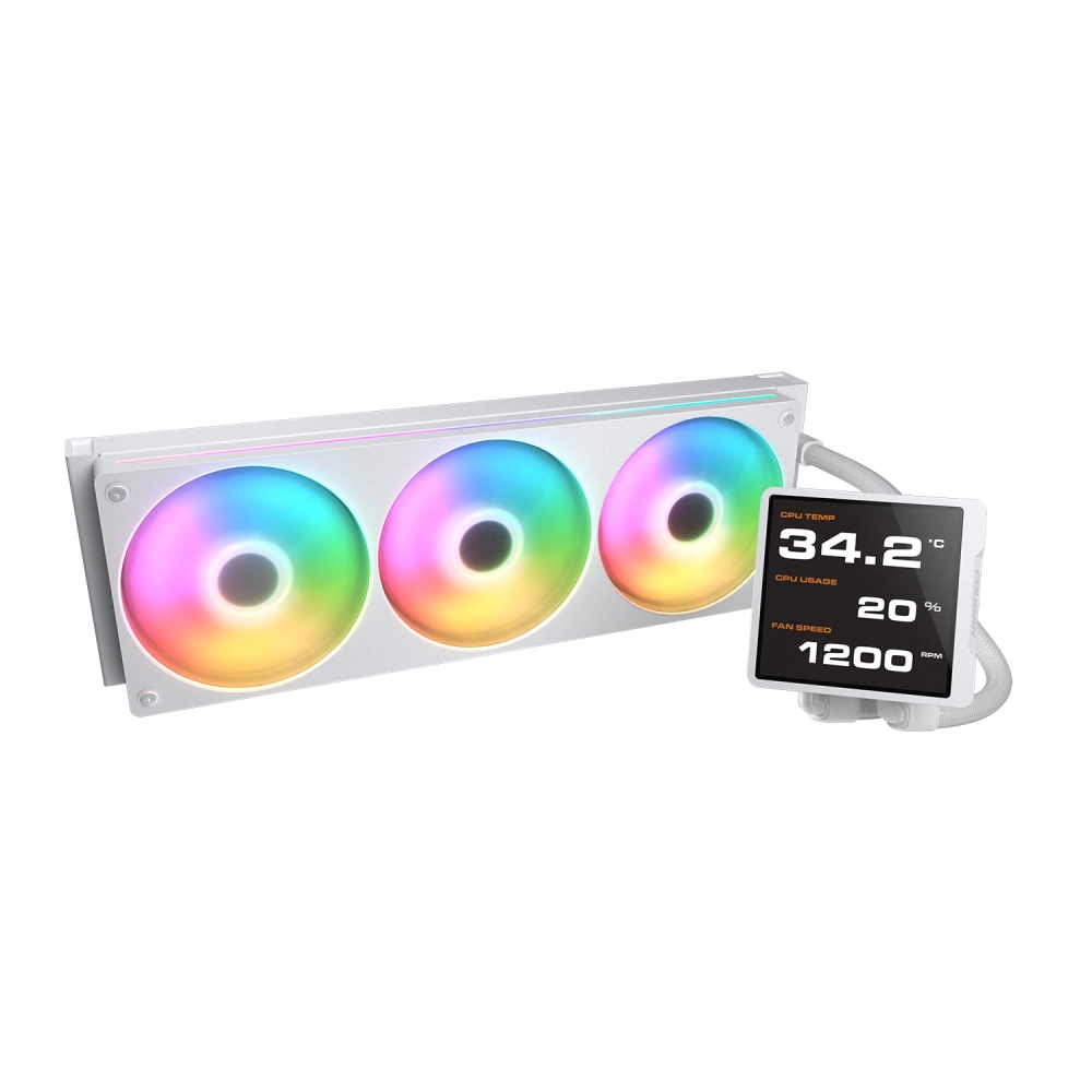 Cougar CPU Cooler Liquid Poseidon Vistek Pro ARGB 360 (White) view 3